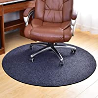 YINN Alfombrilla redonda para silla de pelo bajo- resistente a los arañazos- alfombrilla antideslizante- alfombrilla de…